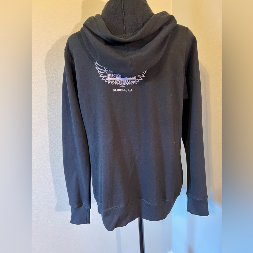 Harley Davidson Angel Wings Ladies Hoodie - Picture 2 of 4